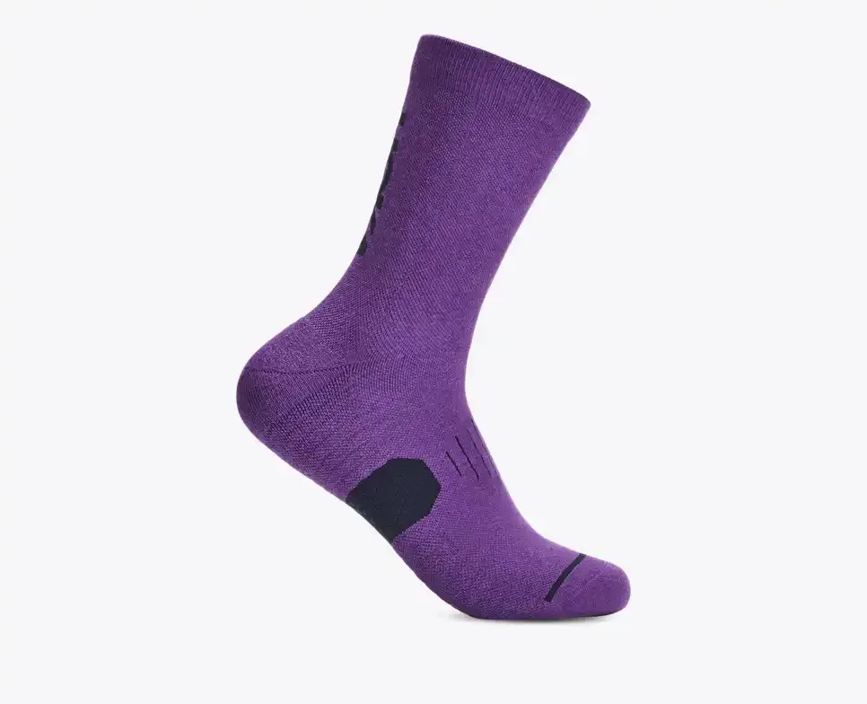 HOKA Graphic Crew Run Sock Virtual Violet