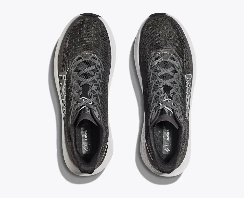 HOKA Mach 6 Black White