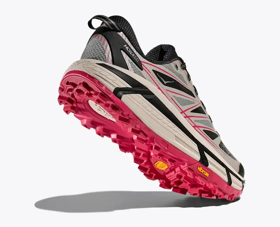 HOKA Mafate Speed 2 Galactic Grey Ruby Red