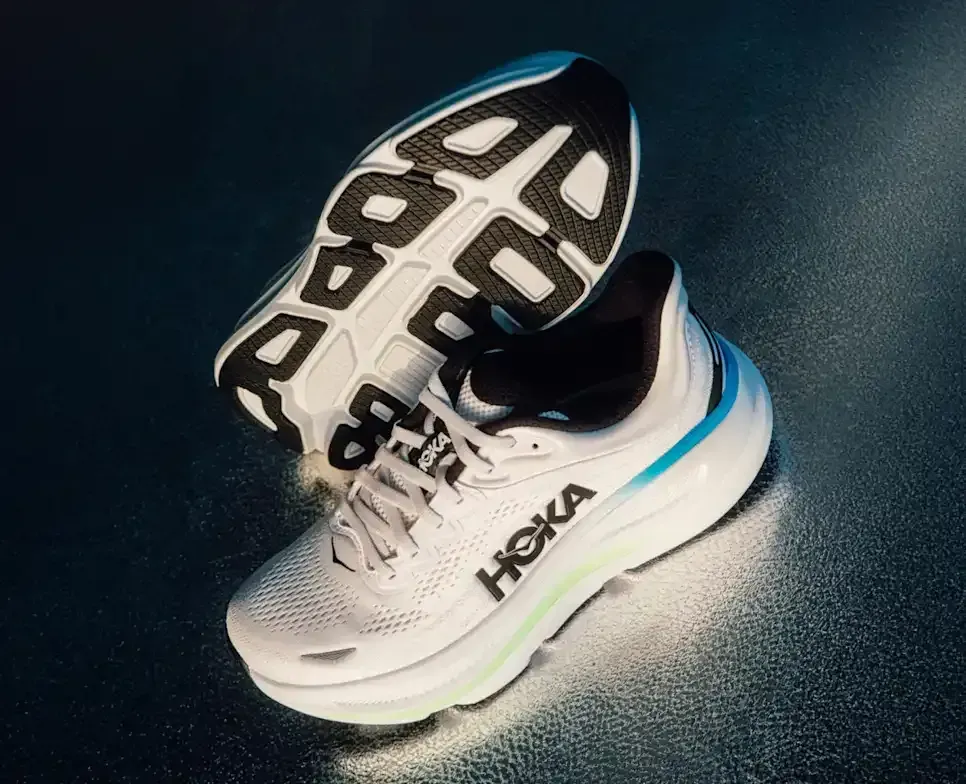 HOKA Bondi 9 Whisper White Fort Knox