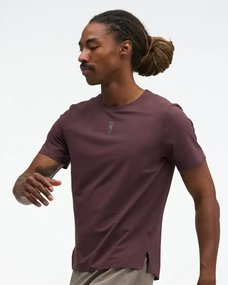 HOKA EveryRun Short Sleeve Deep Mauve