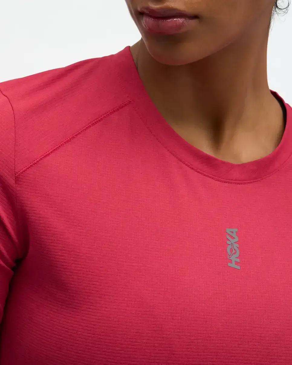 HOKA EveryRun Short Sleeve Red Agate (Women's)