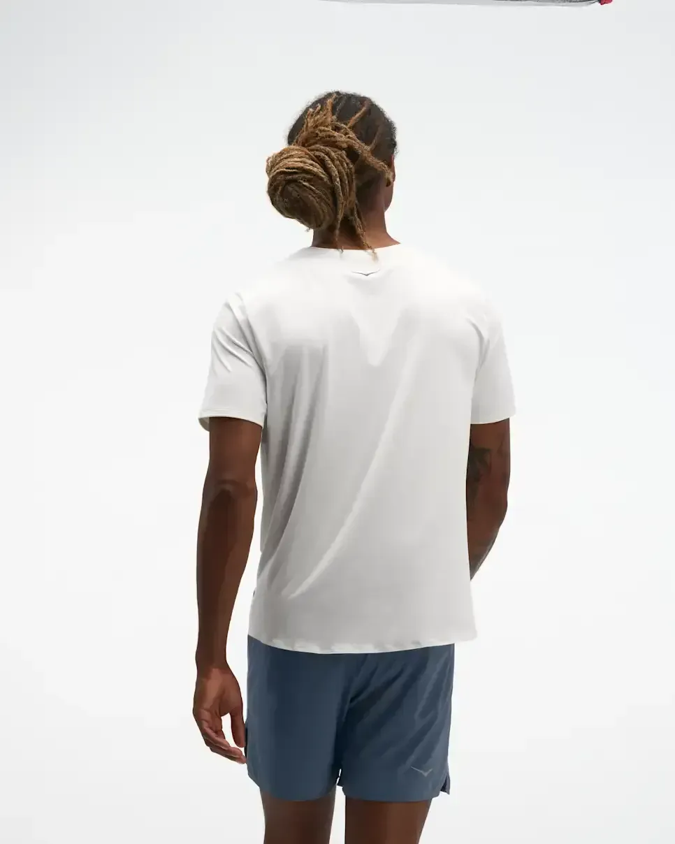 HOKA EveryRun Short Sleeve White