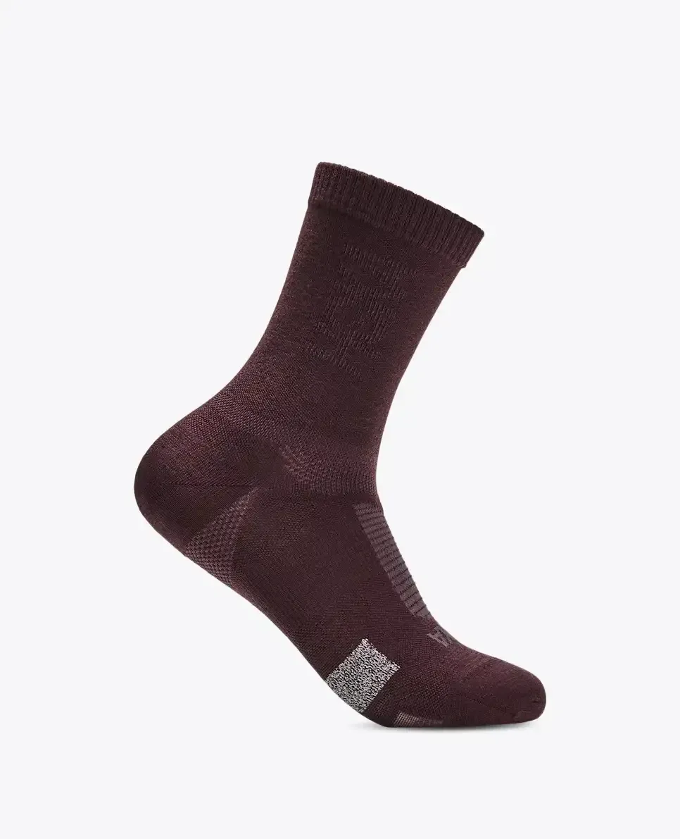 HOKA Merino Crew Sock Deep Mauve