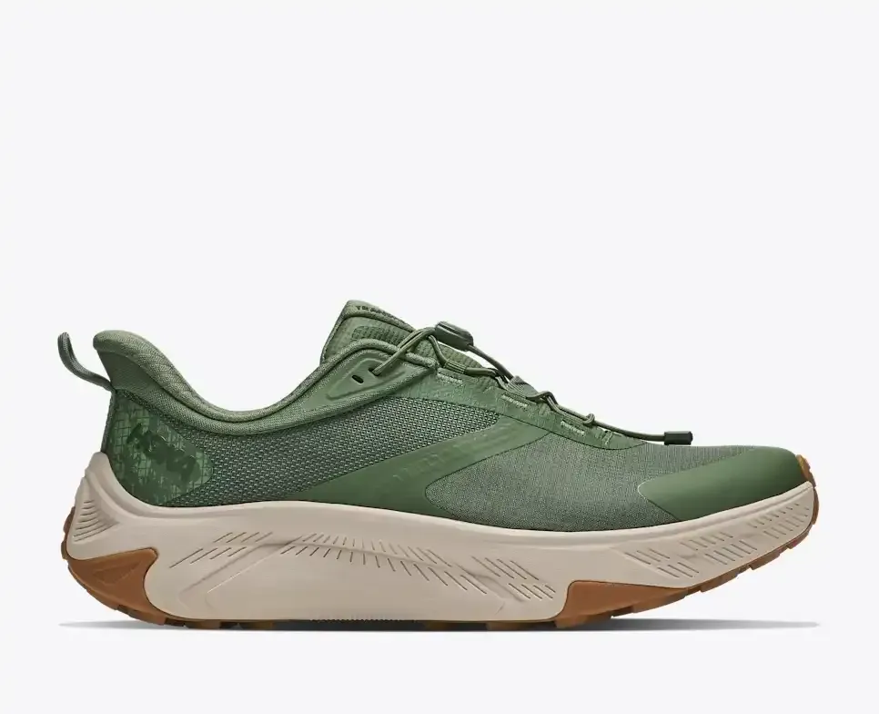 HOKA Transport 2 Nettle Leaf River Rock Grey