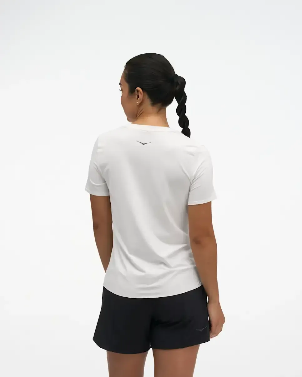 HOKA EveryRun Short Sleeve White (Women's)